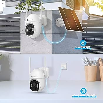 Amazon.co.jp: 【完全無線】Jennov 防犯カメラ 屋外 ソーラー