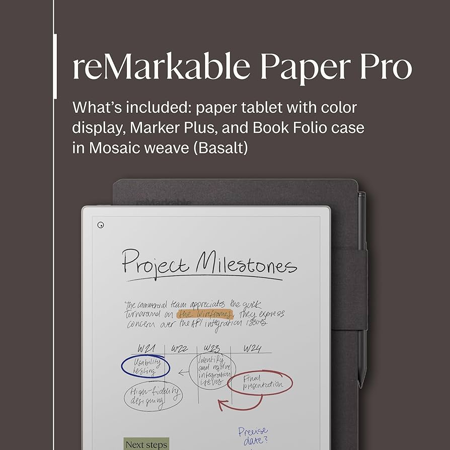 Amazon.com : reMarkable Paper Pro Bundle – Mosaic Weave | Includes