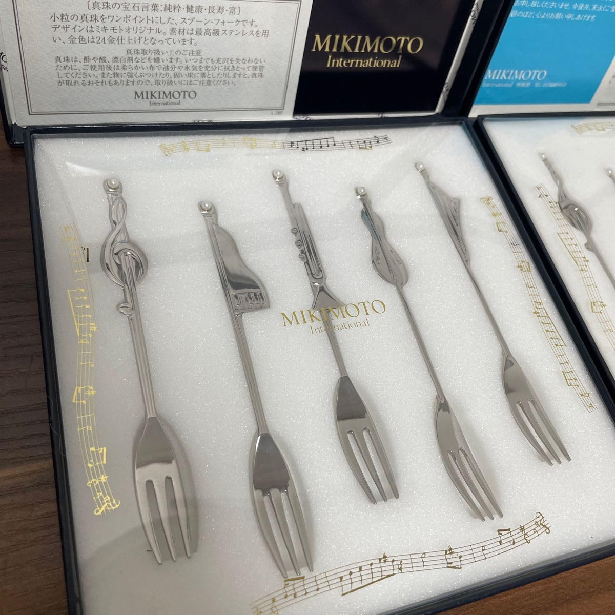 Amazon.co.jp: MIKIMOTOミキモト 真珠付楽器ティースプーン&フォーク