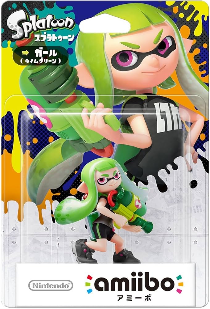 Amazon.co.jp: amiibo ガール【ライムグリーン】 (スプラトゥーン
