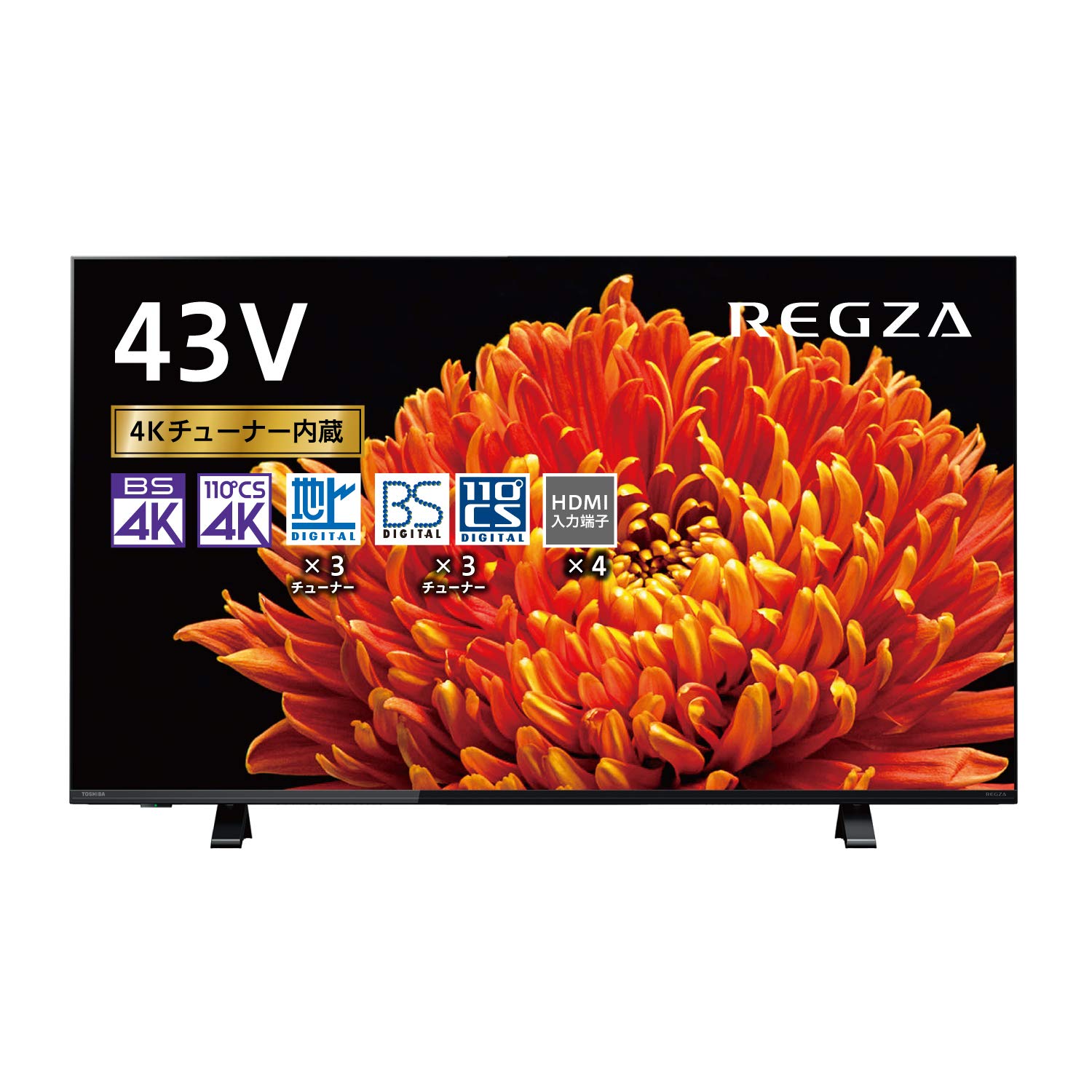 Amazon | 東芝 43V型 液晶テレビ レグザ 43C340X 4Kチューナー内蔵 外