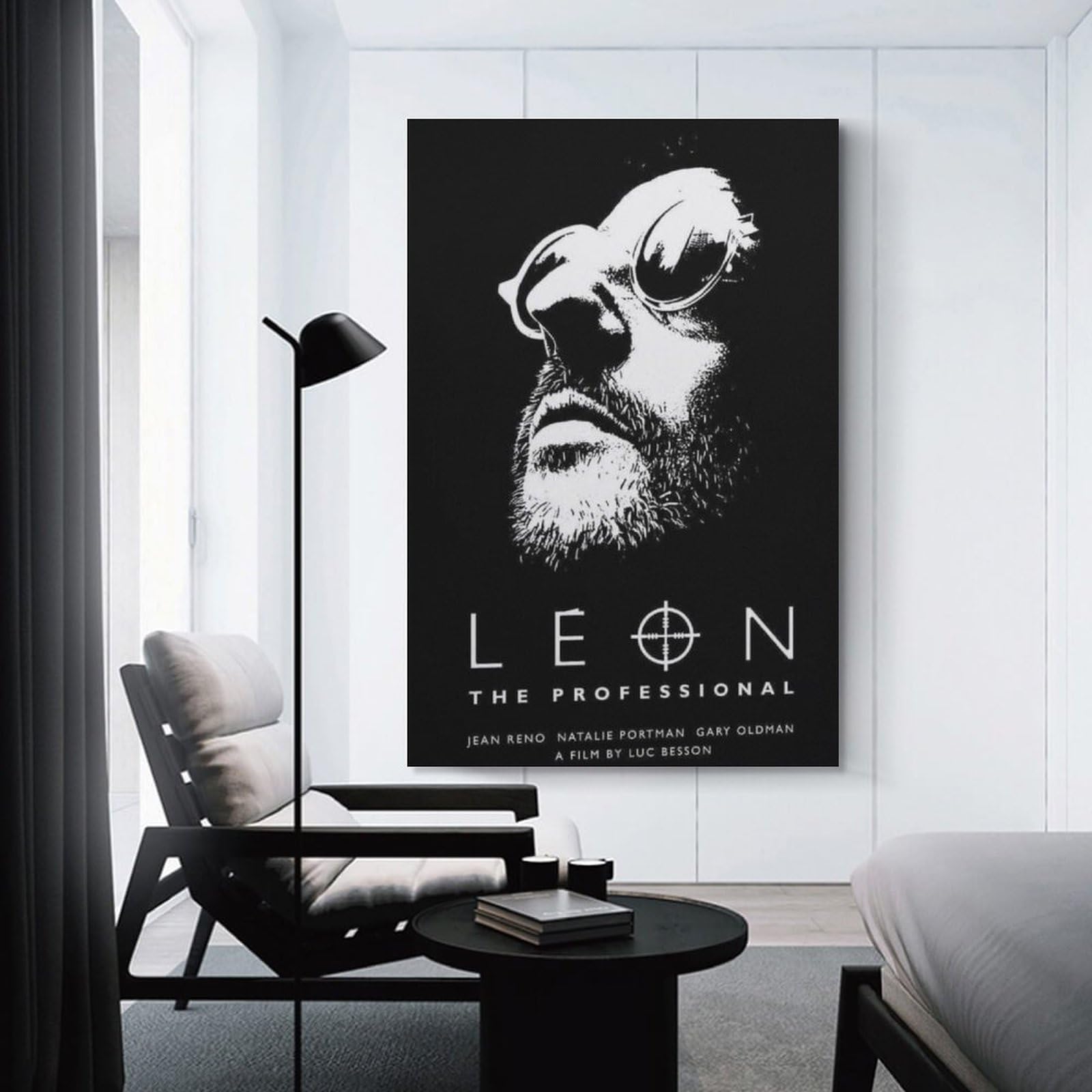 映画LEONシーン アートフレーム 黒 Amazon.co.jp: 映画 レオン LEON