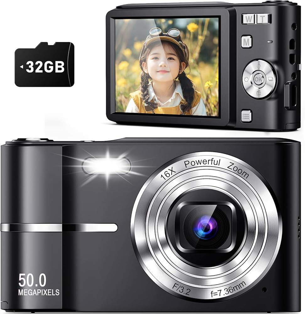 Amazon.co.jp: Upgrade Digital Camera, Autofocus 50MP FHD 1080P