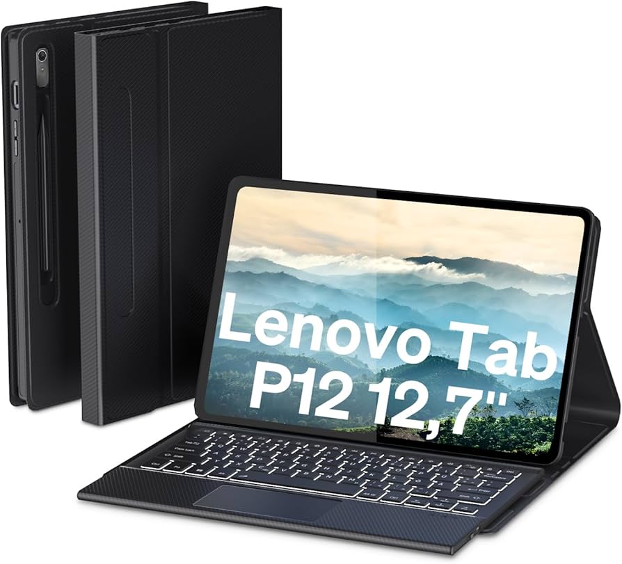 Amazon.com: DoohowCase Backlit Keyboard Case Touch for Lenovo Tab