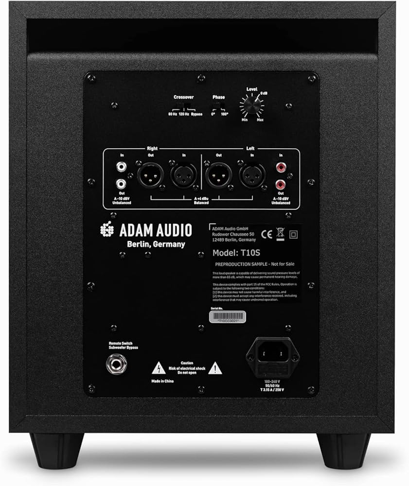 Amazon.com: ADAM Audio T10S Studio Subwoofer for recording, mixing