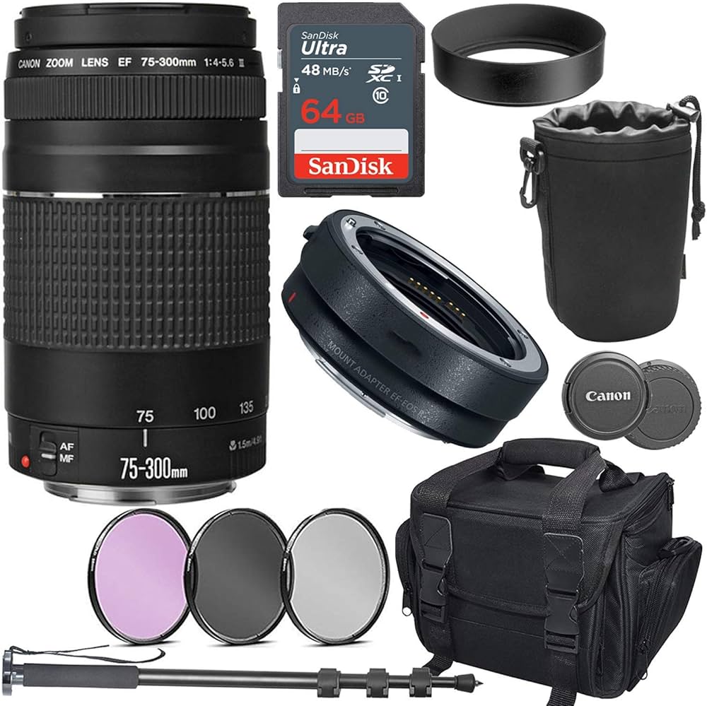 Amazon.co.jp: Canon EF 75-300mm f/4-5.6 III レンズ + マウント