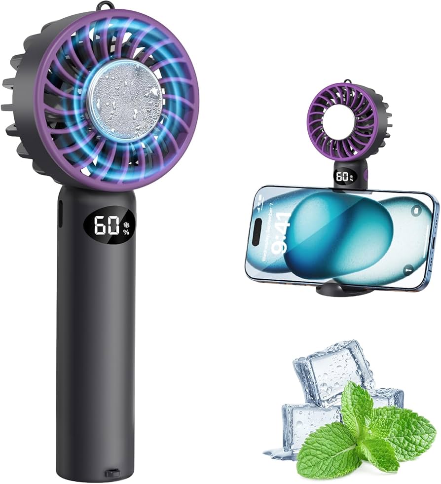 Amazon | 【業界NO.1最軽量 2重反転ファン ハンディファン 】130gミニ