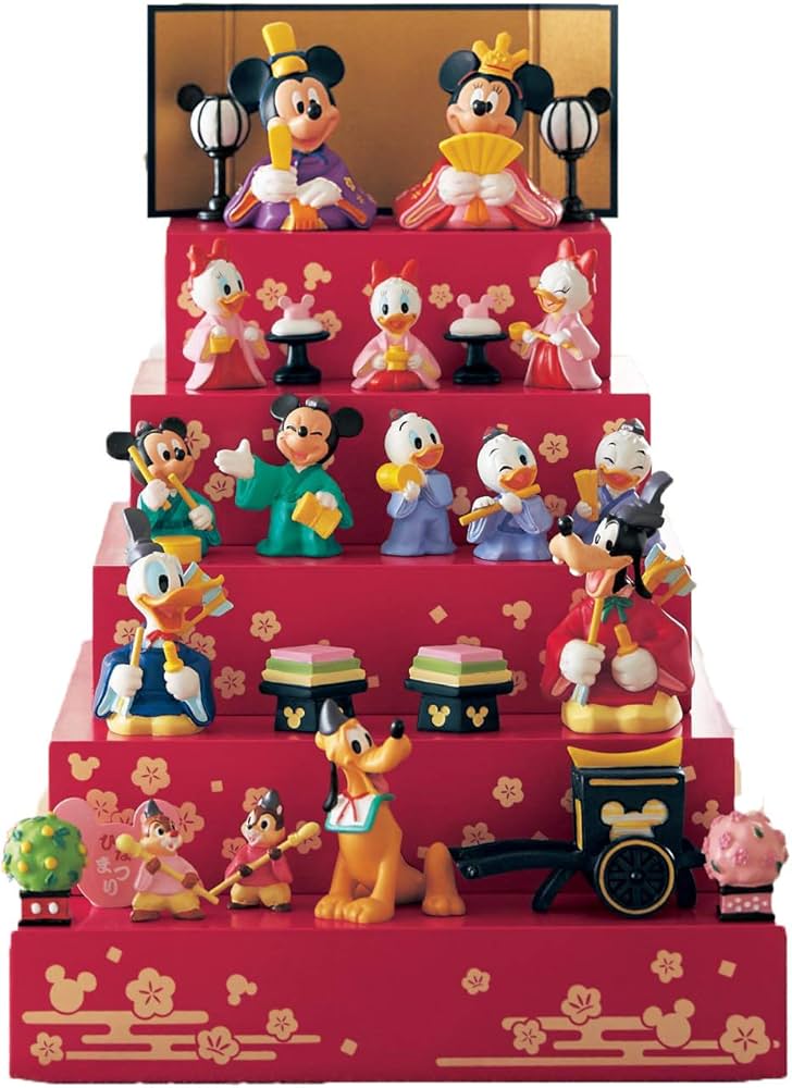 Amazon | [ベルメゾン] ディズニー 段飾り 雛人形 おひなさま フル