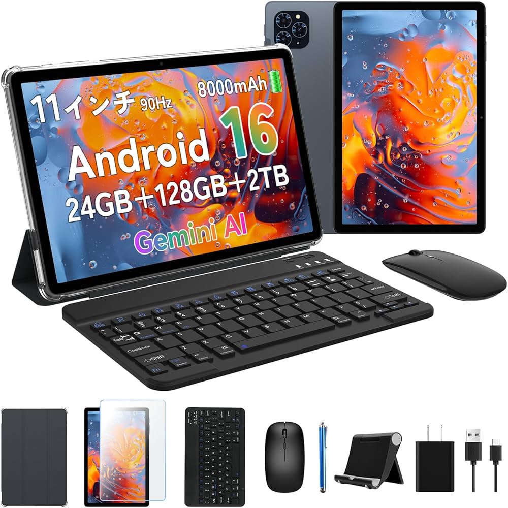 Android16タブレット WiFiモデル 24GB+128GB+2TB拡張 Amazon.co.jp