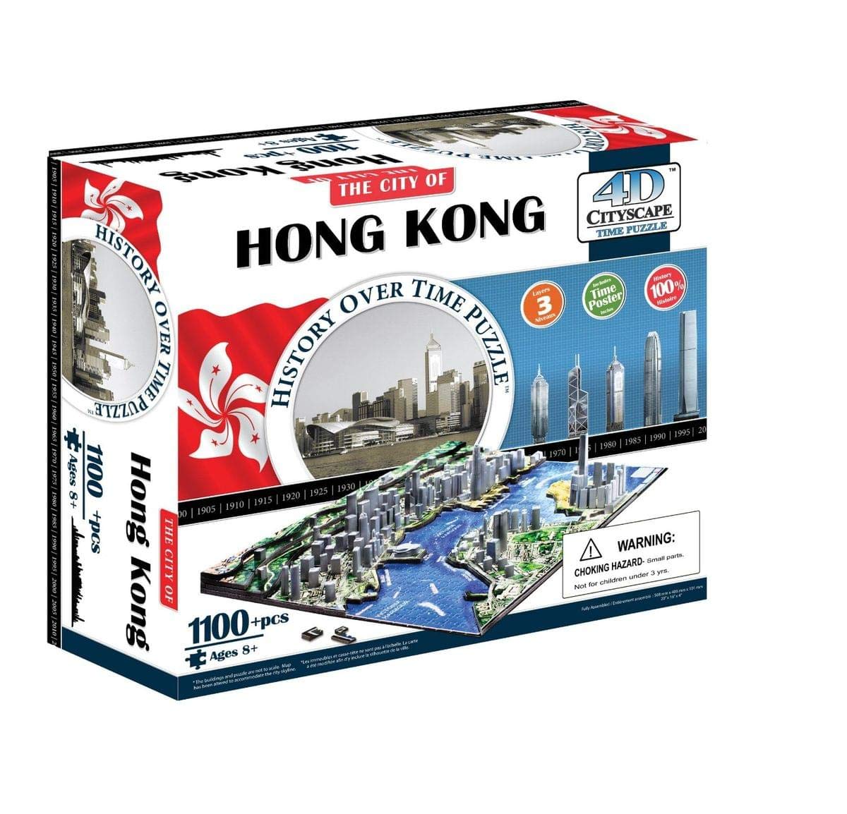 Amazon.com: 4D Cityscape Hong Kong Time Puzzle : Toys & Games
