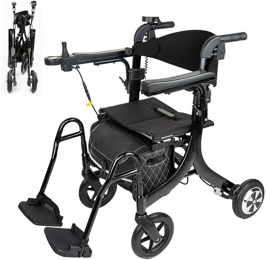 Amazon | LangTu 電動車椅子 電動車いす 軽量 折りたたみ式電動車椅子
