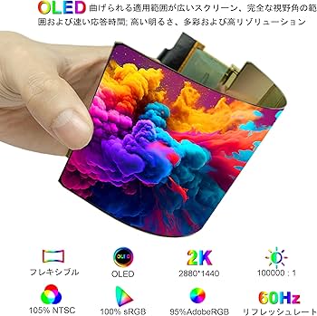 Amazon.co.jp: wisecoco 6インチ 2K OLED ディスプレイ フレキシブル