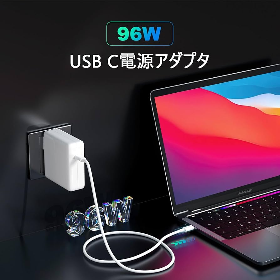 Amazon.co.jp: MacBook Pro Charger 96W USB-C Apple Genuine Power