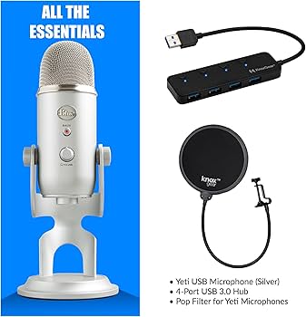 Amazon.co.jp: Blue Microphones Yeti USBマイク (シルバー) Knox Gear