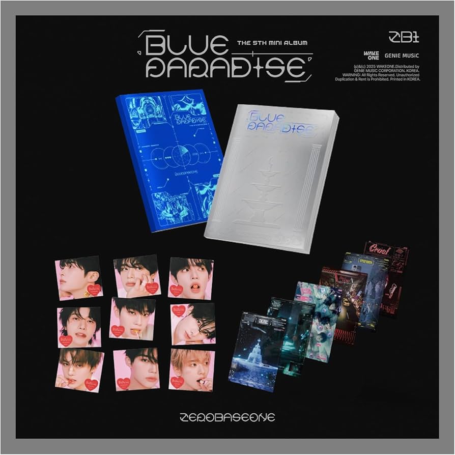 Amazon.com: ZEROBASEONE BLUE PARADISE 5th Mini Album with Tracking