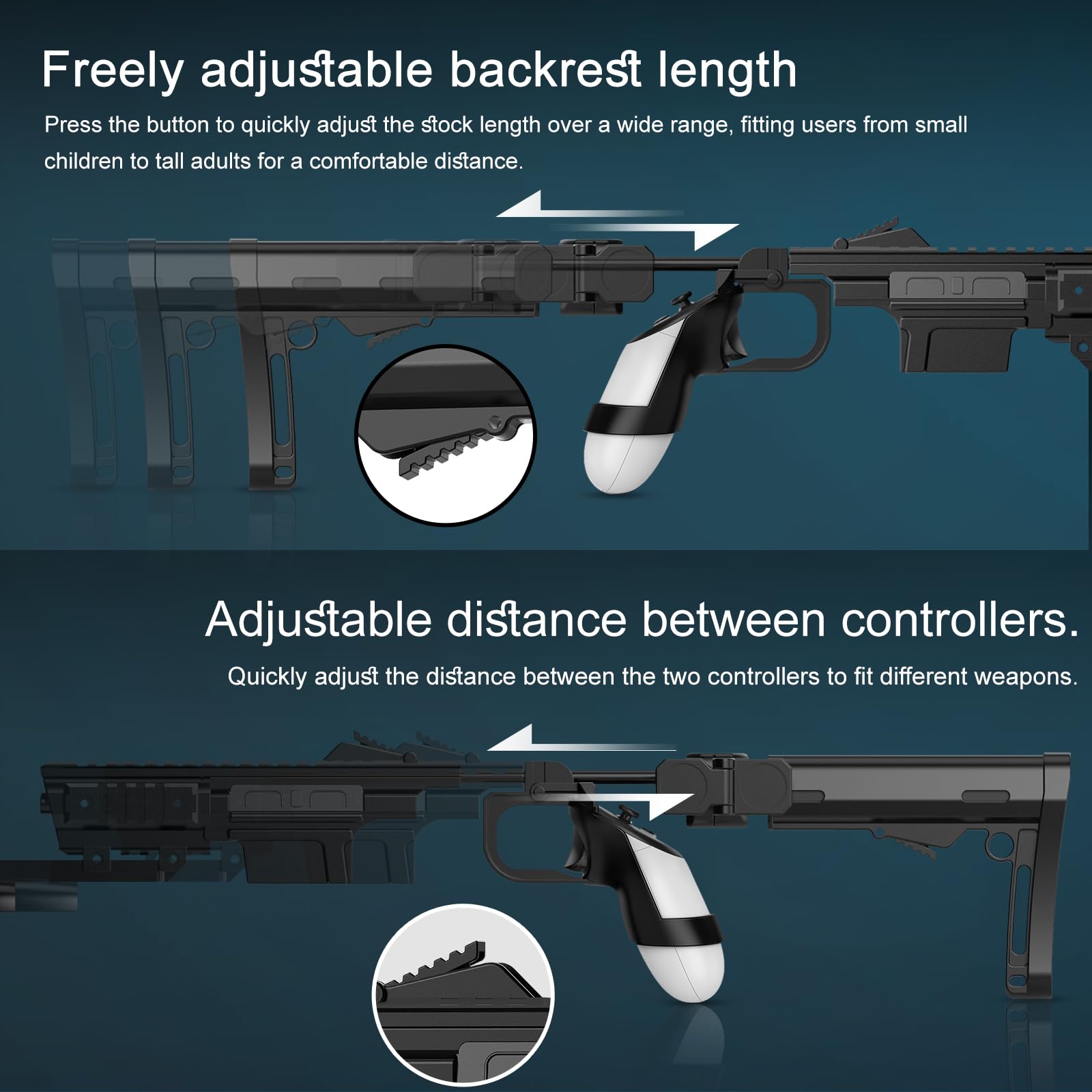 Amazon.co.jp: Quest 3用VRガンストック、インスタントフォールド