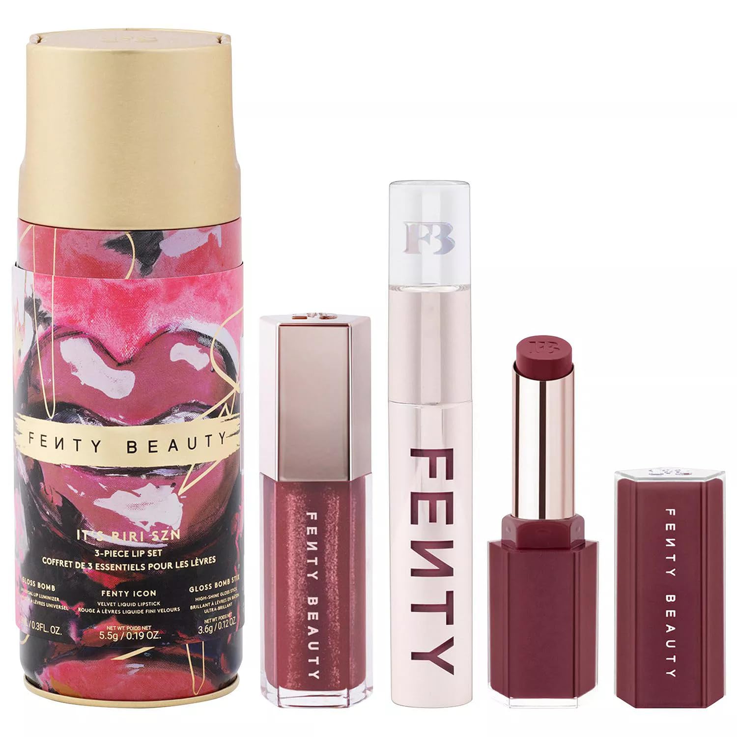 Amazon.com : FENTY BEAUTY It's Riri Szn 3-Piece Lip Set : Beauty