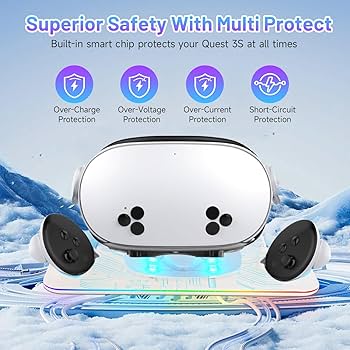 Amazon | Meta Quest 3S 対応 充電ドック 磁気 デザイン Quest 3S VR