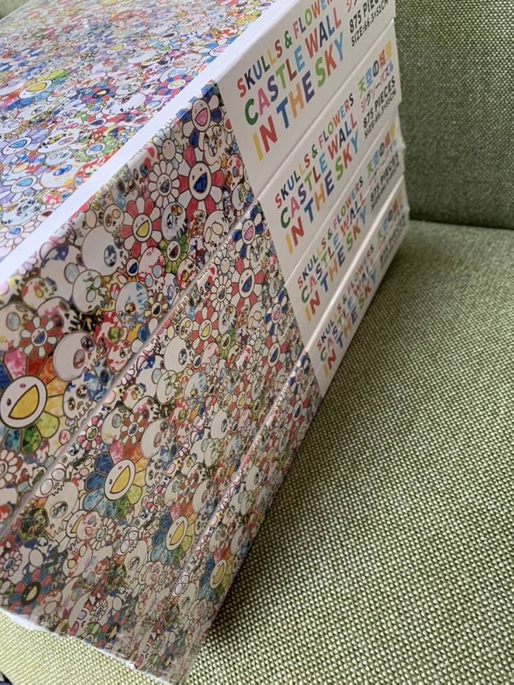 Amazon | 4個セットTonari no Zingaro Jigsaw Puzzle SKULLS & FLOWERS