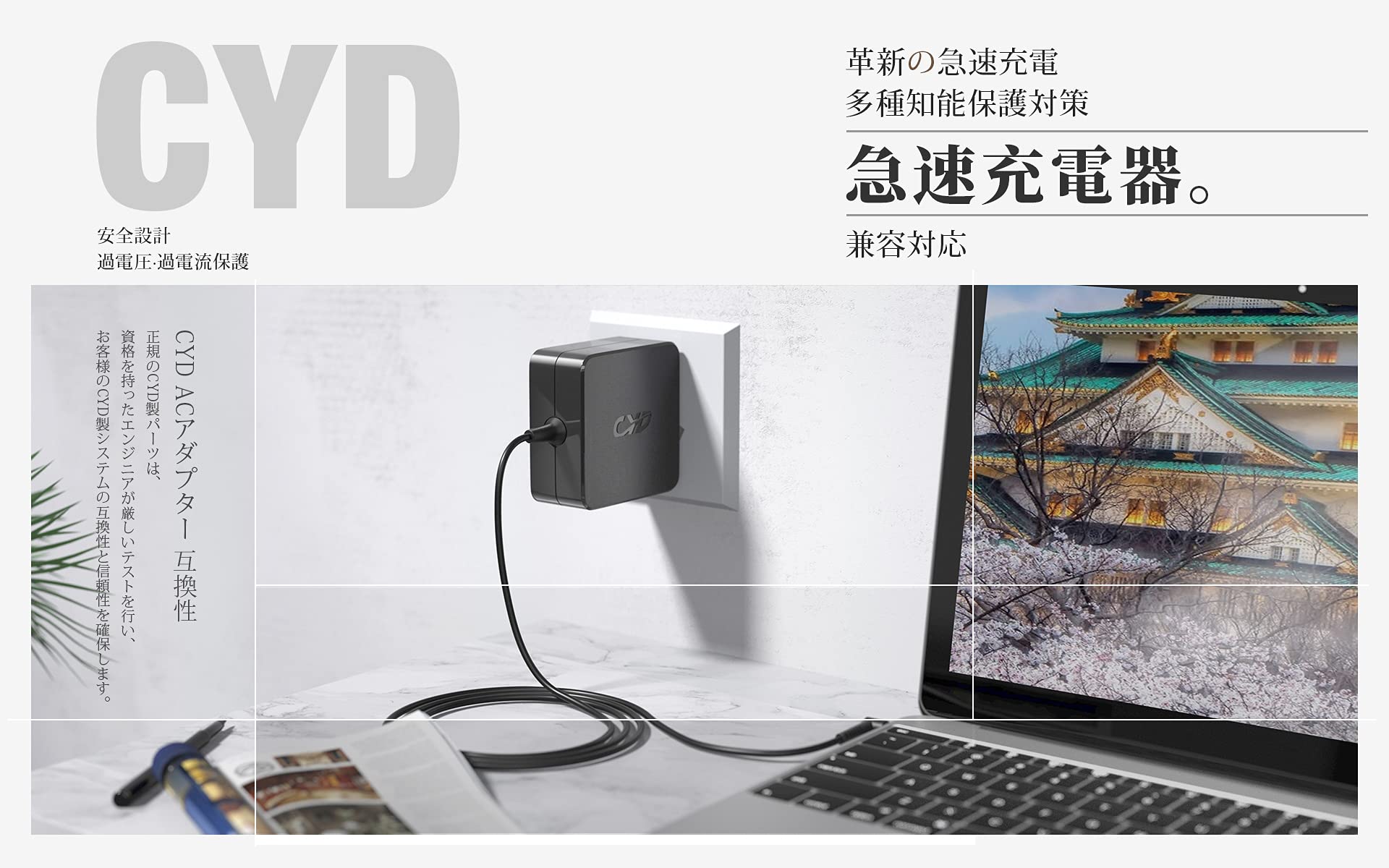 Amazon.co.jp: CYD Acアダプター 65W 対応 Lenovo 充電器 Ideapad 710