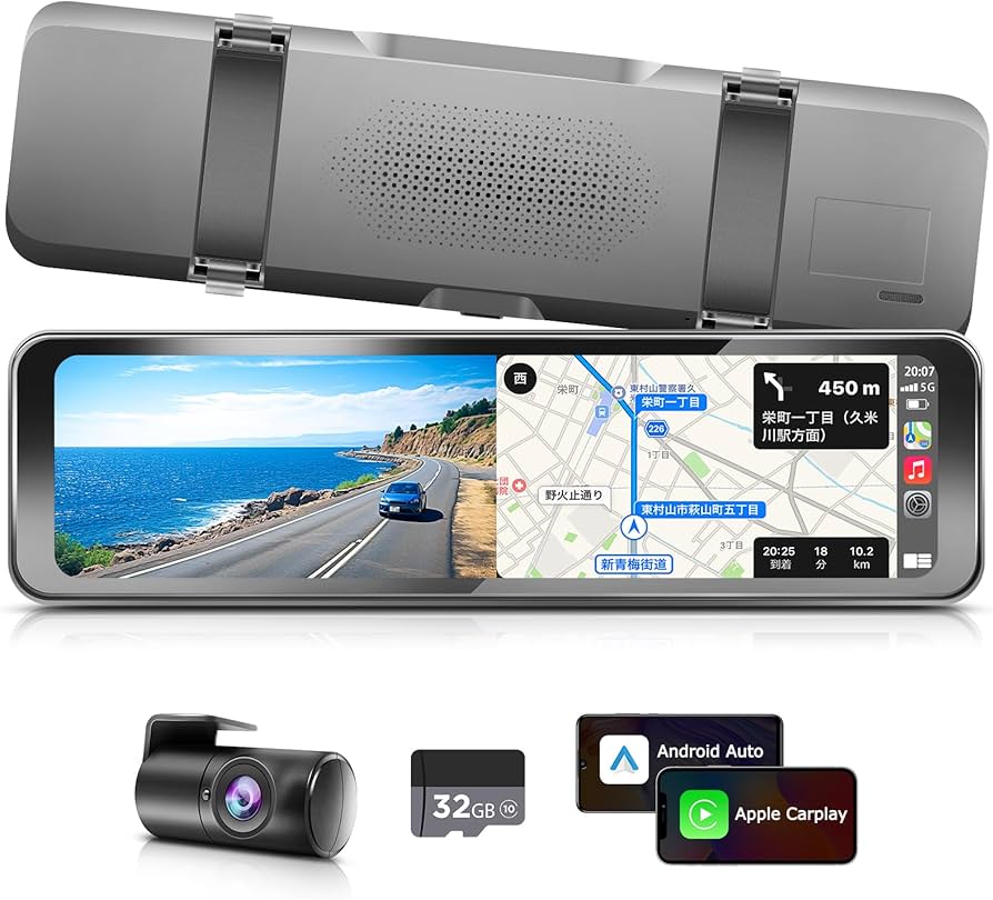 Amazon.co.jp: PORMIDOAUTOドライブレコーダー ミラー型【2026最新多