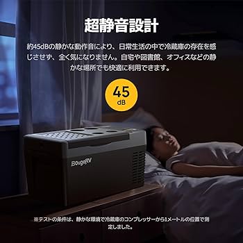Amazon | BougeRV ポータブル冷蔵庫 車載れいぞうこ 20L -22℃～10