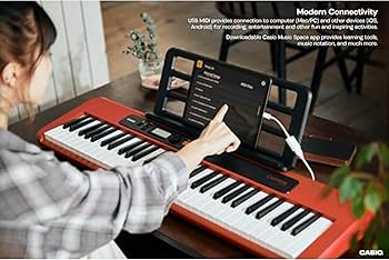 Amazon.com: Casio Casiotone CT-S200RD – 61-Key Portable Keyboard