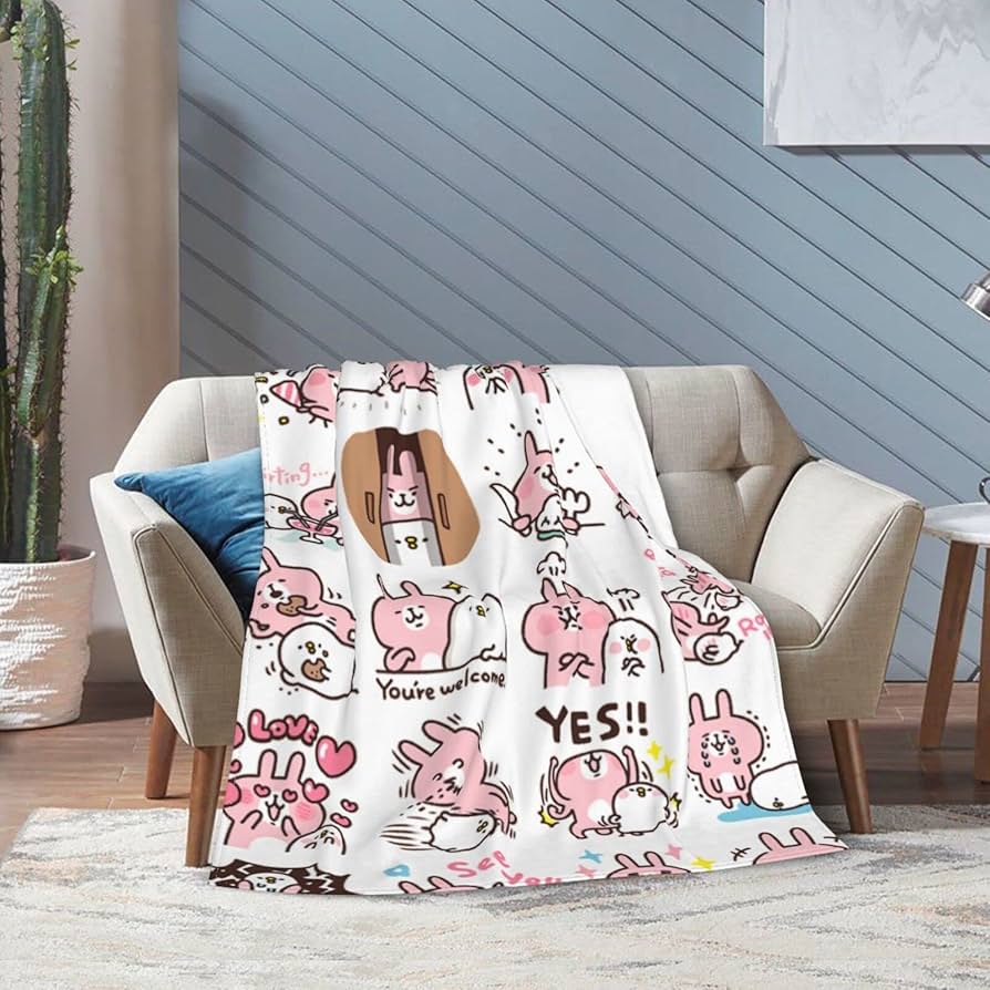 カナヘイの小動物 不思議の国 フリースブランケット カナヘイの小動物