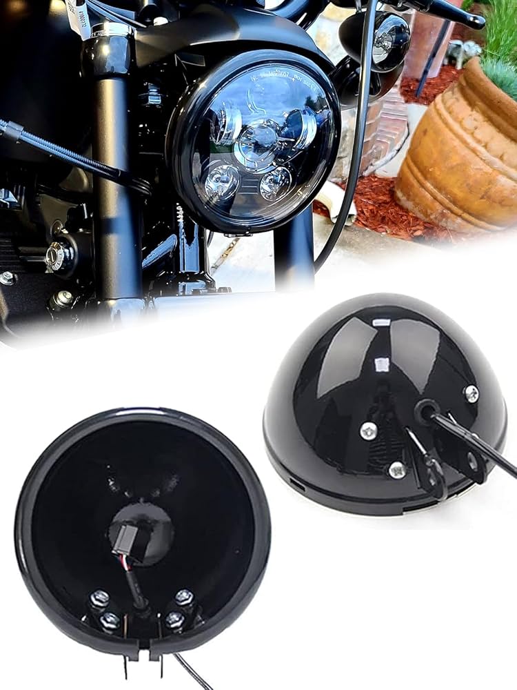 Amazon | Chelhead 5.75インチ LED ヘッドライト用シェル ハーレー