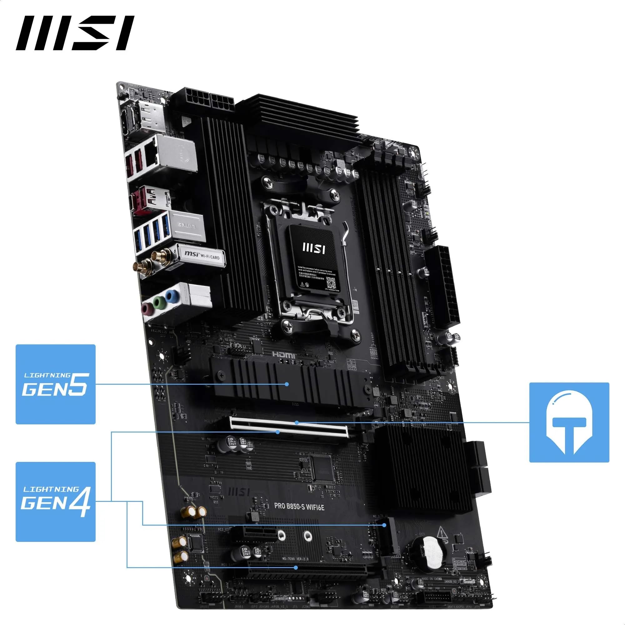 Amazon.com: MSI PRO B850-S WIFI6E Motherboard, ATX - Supports AMD