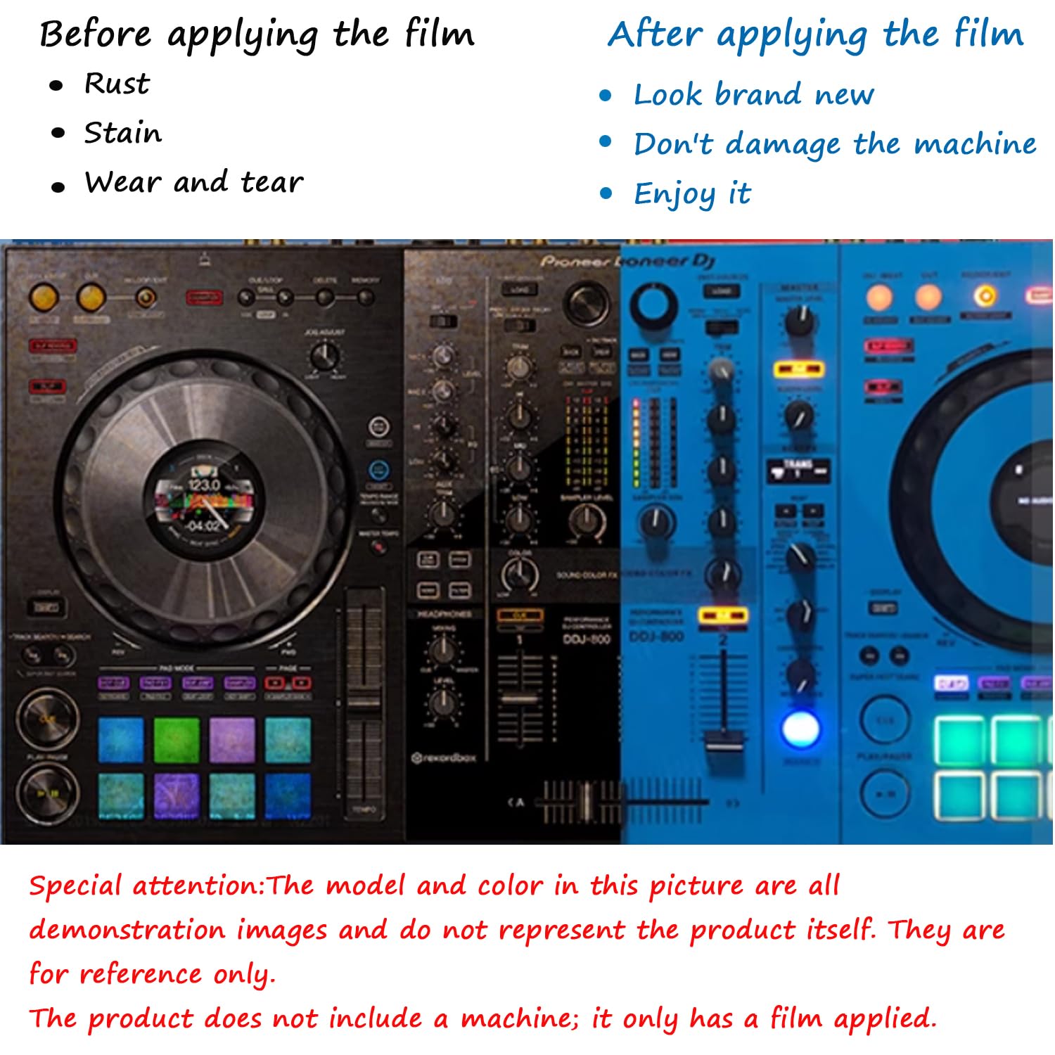 Amazon.com: Protective Cover Skin for Pioneer DDJ-400 (Red