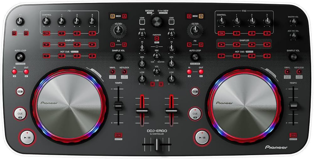 PIONEER DDJ Ergo-V (white) DJ controller : Amazon.it: Altro