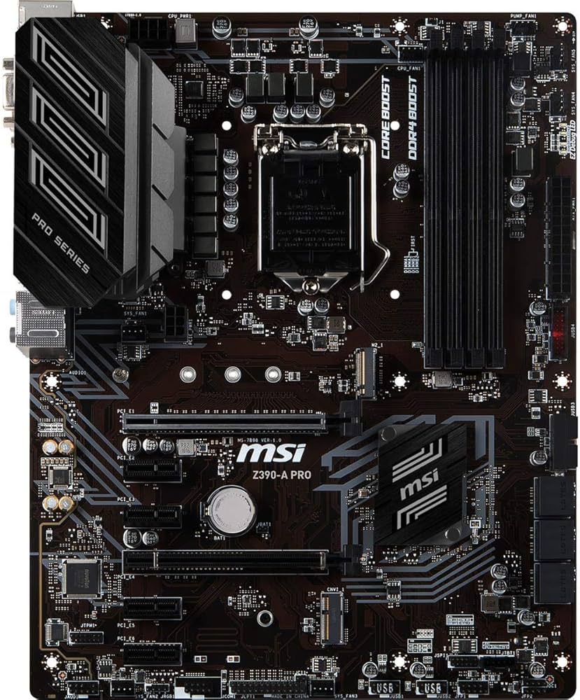 MSI Z390-A PRO LGA1151 (Intel 8th and 9th Gen) M.2 USB 3.1 Gen 2