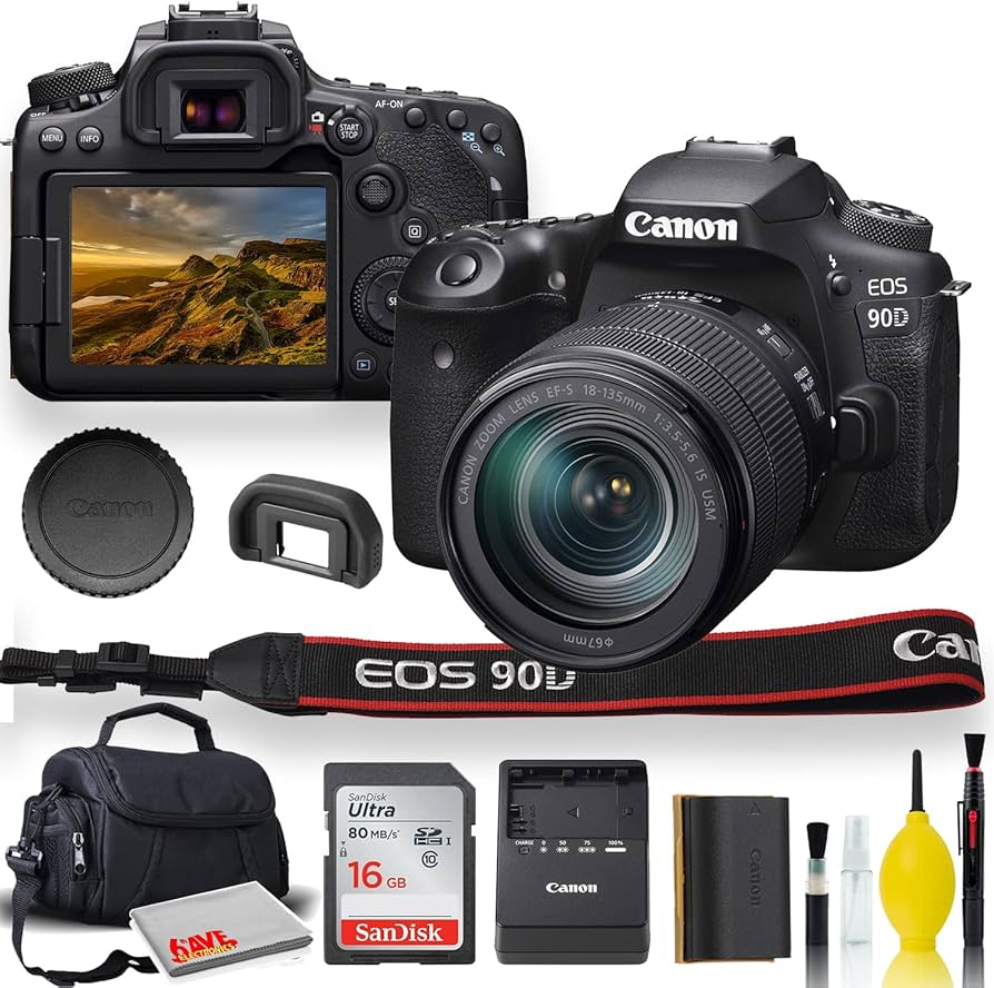 Amazon.com : Canon EOS 90D DSLR Camera with 18-135mm Lens with