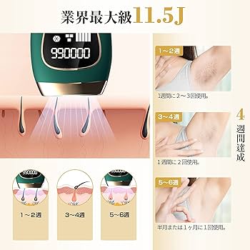 Amazon | 【2023年発売 脱毛器 サファイア冷感脱毛器光脱毛器 IPL 全身