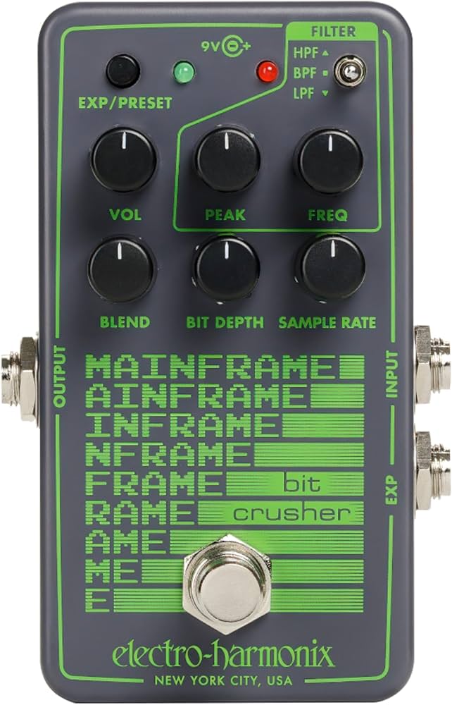 Amazon.com: Electro-Harmonix Mainframe Bit Crusher Pedal : Musical