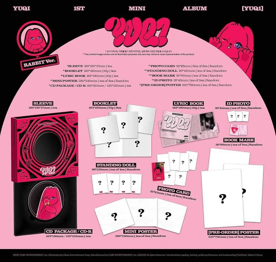 Amazon.co.jp: ウギ YUQI - YUQ1 (1stミニアルバム) CD+Folded Poster