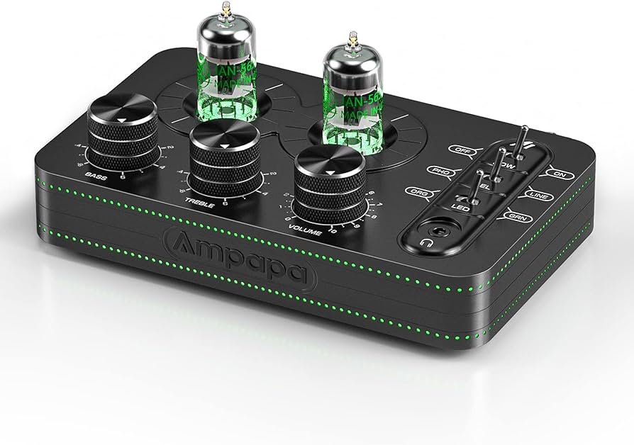 Amazon.com: Ampapa A1 Vacuum Tube Phono Preamp, Headphone Amp, Hi