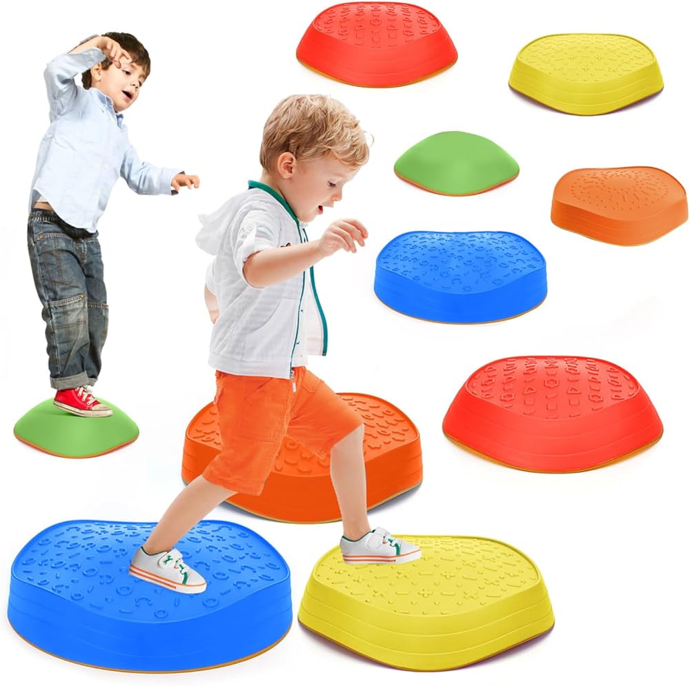Amazon.co.jp: JoyRapt バランスストーン 10個セット 平均台 子供用