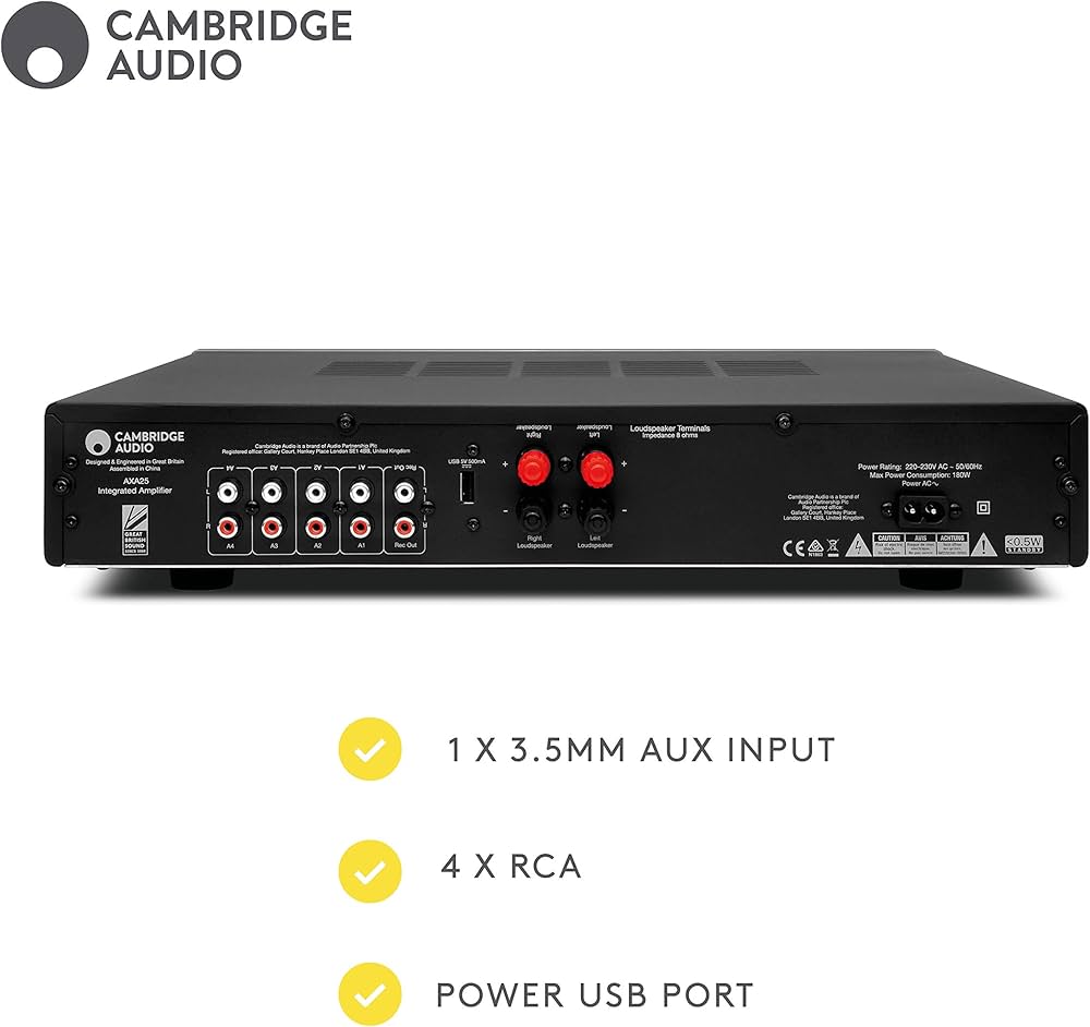 Amazon.co.jp: Cambridge Audio AXA25 25ワット 2チャンネル統合