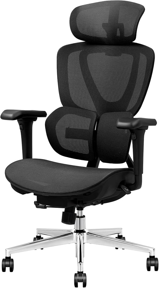 Amazon.co.jp: FLEXISPOT オフィスチェア デスクチェア C8 人間工学