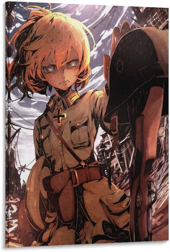 Amazon.co.jp: 幼女戦記 ポスター1 キャンバスアートポスター 水着写真