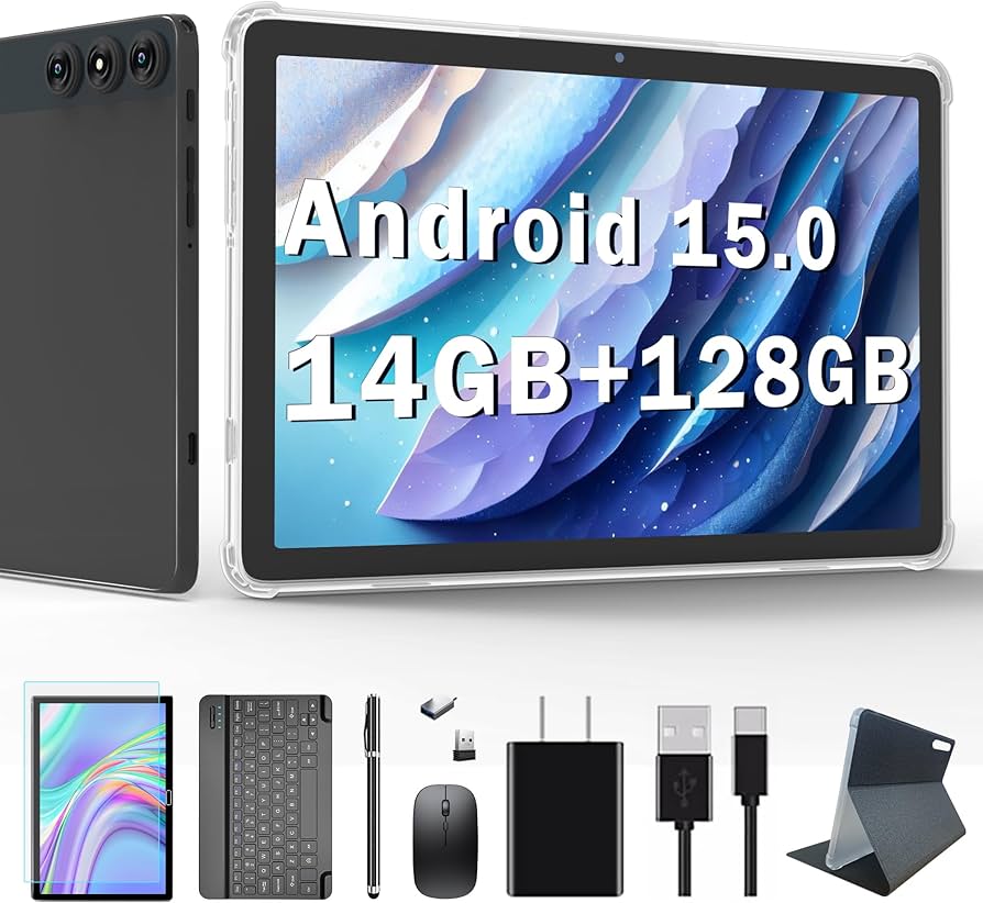 Amazon.com : Android 15 Tablet, 2026 Latest Tablet 10 inch 128GB