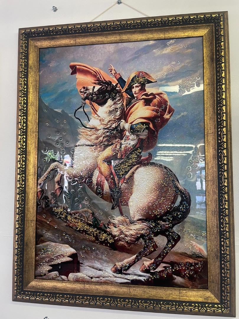 Amazon.co.jp: 水晶絵 ルイダヴィッド「ナポレオン」 アートパネル