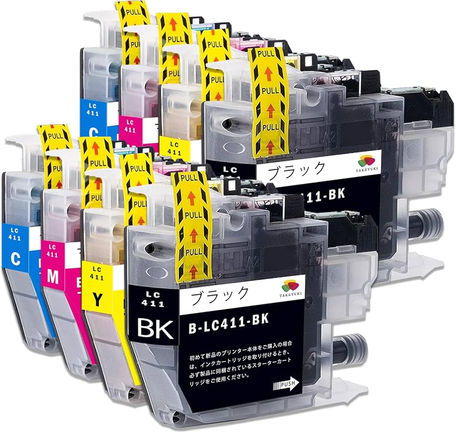 Amazon.co.jp: LC411-4PK*2 4色セット*2 Brother用 互換インク 互換品