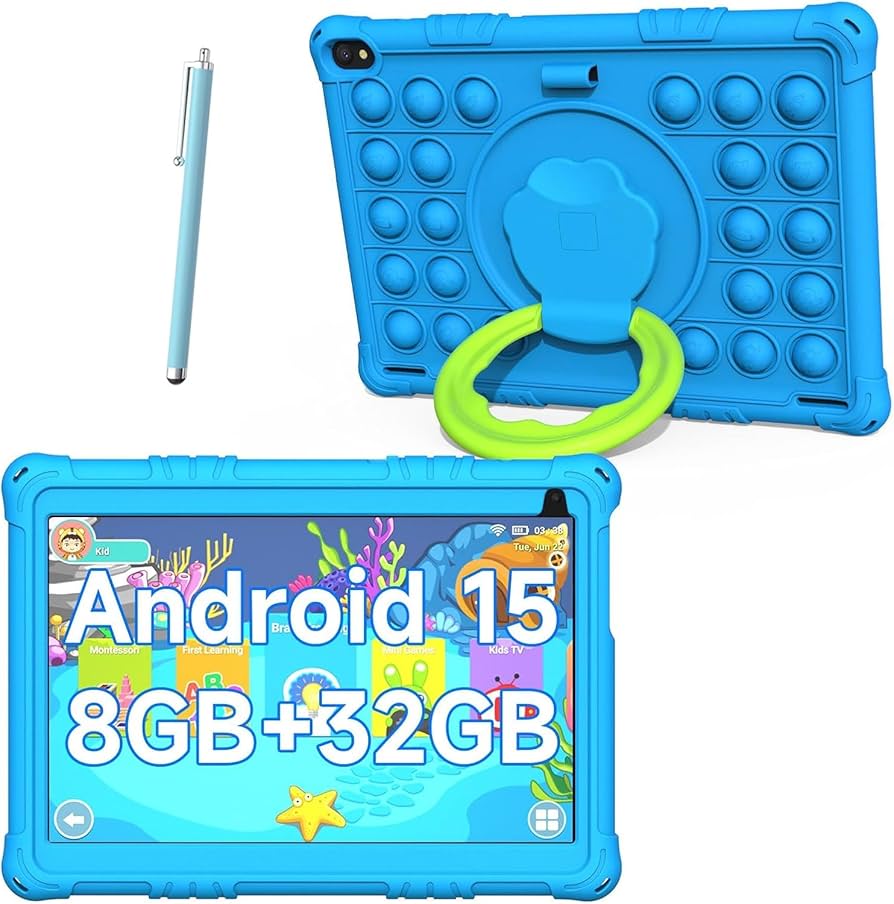 Amazon.com : Android 15 Kids Tablet, 10 inch Toddler Tablet for