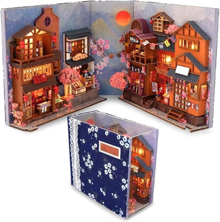 Amazon | [AiO JAPAN] 置物 ミニチュア ドールハウス 櫻花子港 日本の