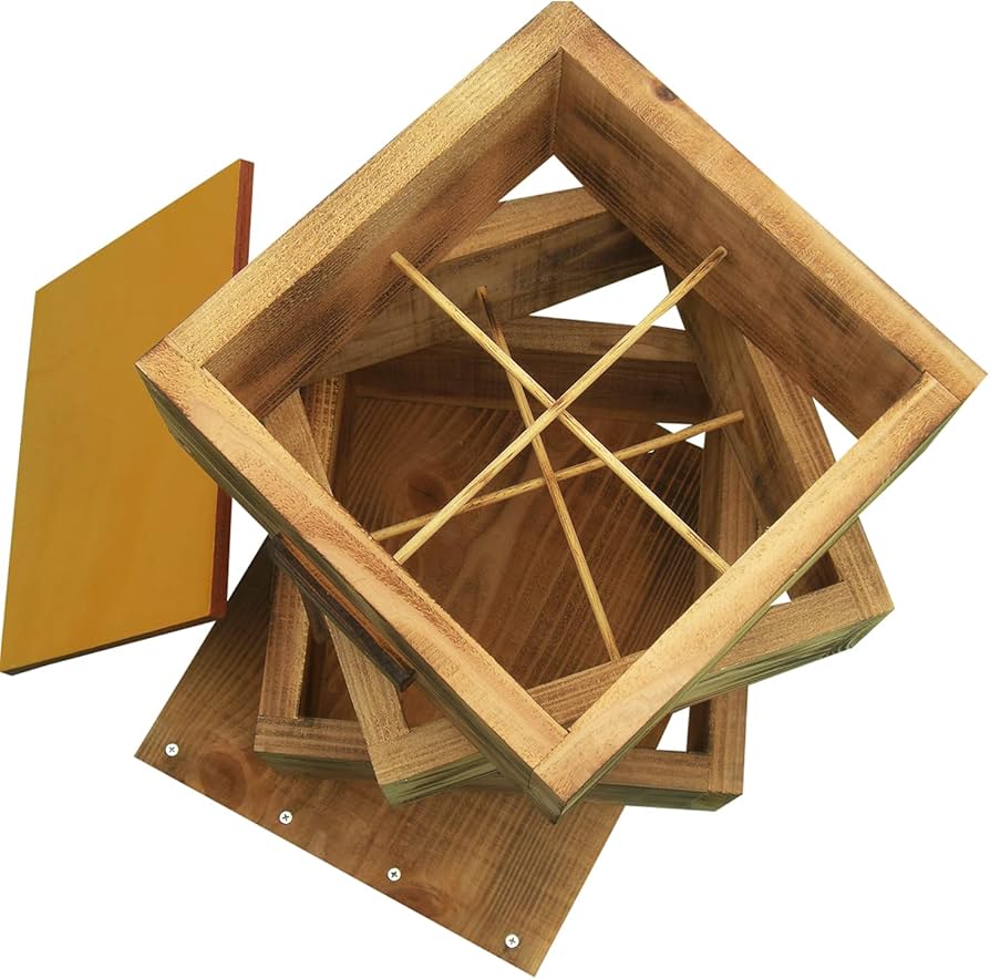 Amazon.co.jp: 日本蜜蜂 ミツバチ 巣箱 日本みつばち 重箱式巣箱 3段