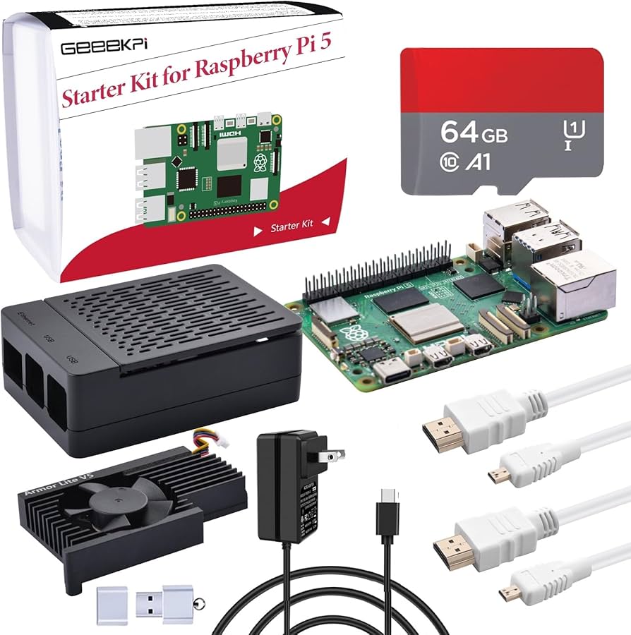 Amazon.co.jp: GeeekPi スターターキット (Raspberry Pi 5 8GB 用