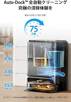 Amazon | EUREKA（ユーリカ） J12Ultra ロボット掃除機 5000pa強力吸引